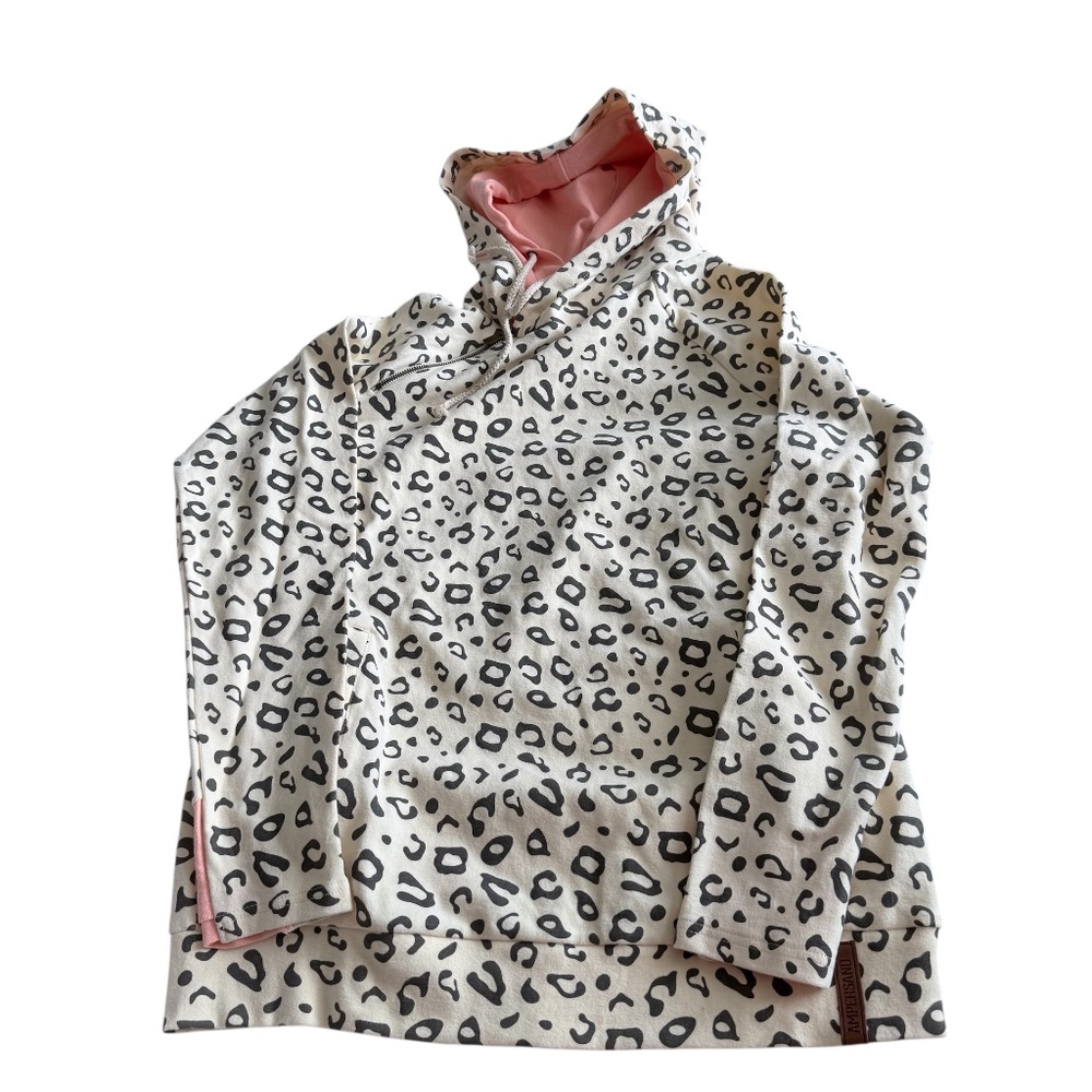 BUNDLE 2/$50 NWT leopard print double hood Ampersand sweatshirt